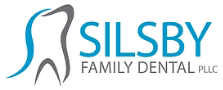 The image displays a logo with a stylized graphic of a tooth and gums, accompanied by text that reads  SISBY FAMILY DENTAL PLLC.